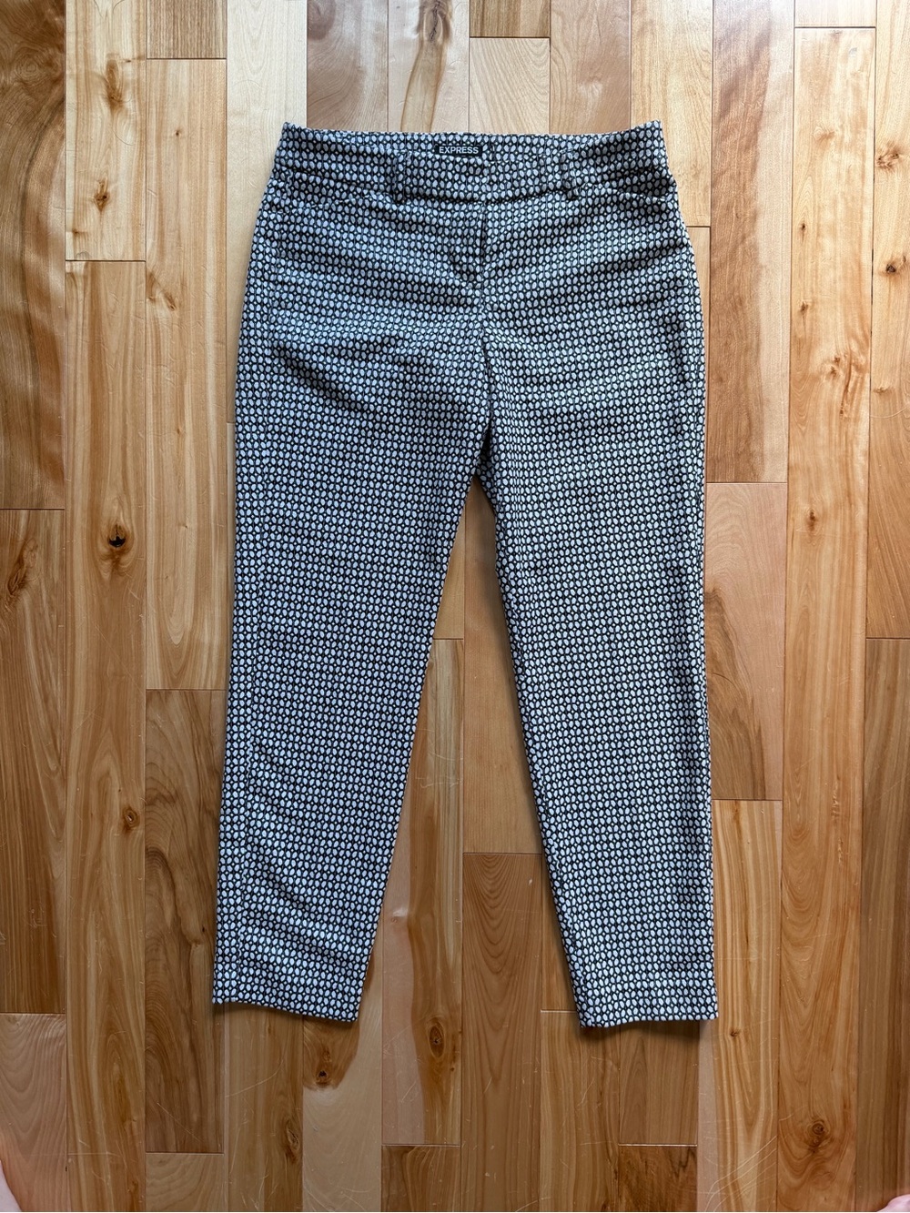 Express Black & White Editor Pants